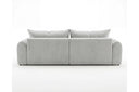 Designer Ecksofa Corso in Samt mit Schlaffunktion & Stauraum – Hellgrau – Rechts