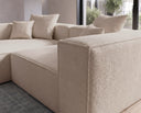Designer Ecksofa Reno in Bouclé – Beige – Links