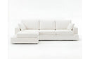 Designer Ecksofa Vigo in Bouclé – Weiß – Links