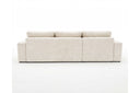 Designer Ecksofa Vigo in Chenille – Beige – Links