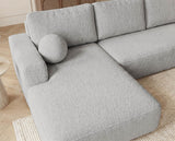 Designer Ecksofa Vanto in Bouclé – Sand – Links