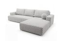 Designer Ecksofa Vanto in Bouclé – Sand – Rechts
