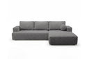 Designer Ecksofa Vanto in Bouclé – Grau – Rechts