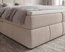 Boxspringbett Laguna Stoff mit Stauraum – Beige