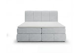 Boxspringbett Laguna Stoff mit Stauraum – Hellgrau