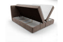 Boxspringbett Laguna Stoff mit Stauraum – Braun