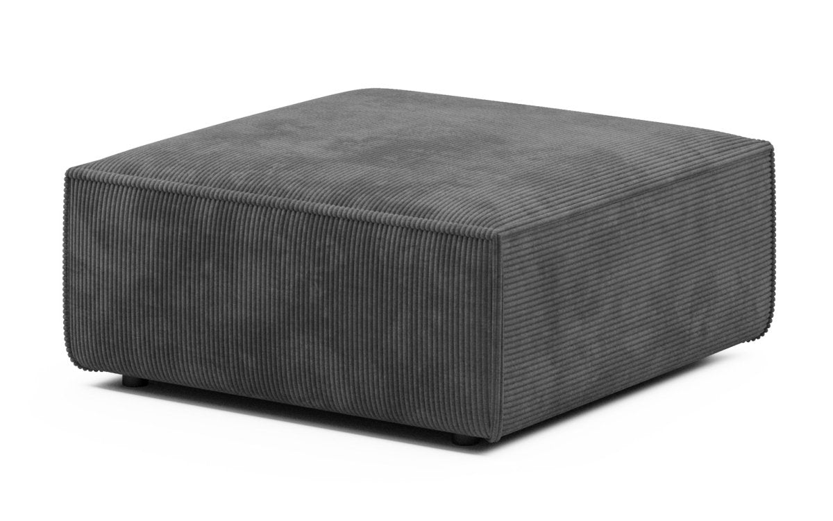 Sofa - Hocker 100 cm Yuma aus Cord - Luxusbetten24