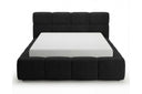 Designer Polsterbett Vero in Samt mit Stauraum – Schwarz