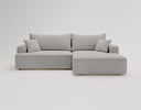 Designer Ecksofa Fresh in Samt mit Schlaffunktion und Stauraum