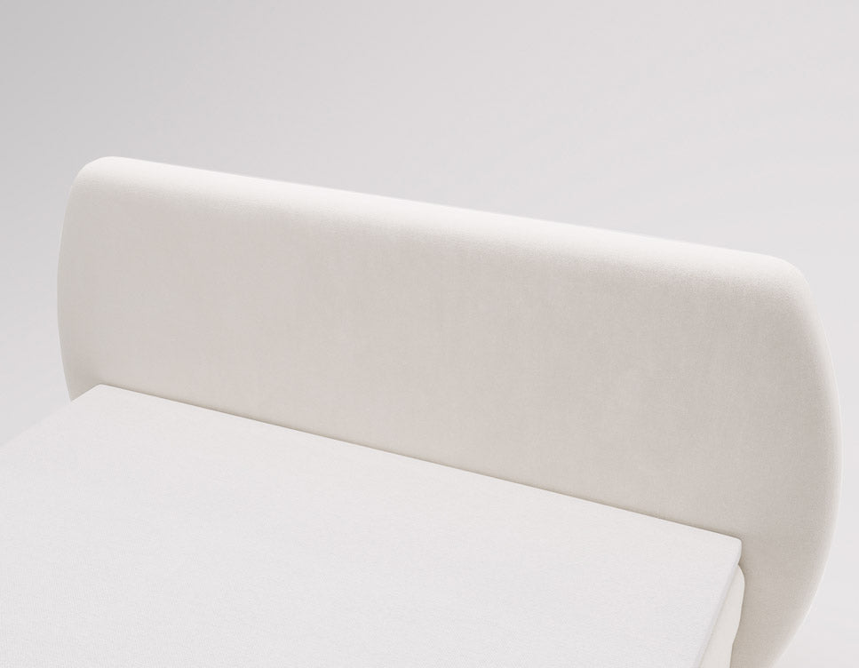 Boxspringbett Pure in Samt mit Stauraum