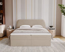 Boxspringbett Pure in Samt mit Stauraum