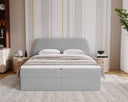 Boxspringbett Pure in Samt mit Stauraum