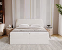 Boxspringbett Pure in Samt mit Stauraum