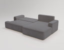 Designer Ecksofa Fresh in Samt mit Schlaffunktion und Stauraum