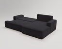 Designer Ecksofa Fresh in Samt mit Schlaffunktion und Stauraum