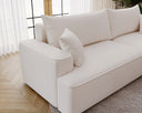 Designer Ecksofa Fresh in Samt mit Schlaffunktion und Stauraum