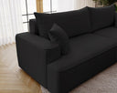 Designer Ecksofa Fresh in Samt mit Schlaffunktion und Stauraum