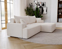 Designer Ecksofa Fresh in Samt mit Schlaffunktion und Stauraum