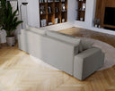 Designer Ecksofa Fresh in Samt mit Schlaffunktion und Stauraum