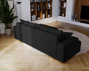 Designer Ecksofa Fresh in Samt mit Schlaffunktion und Stauraum