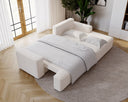 Designer Ecksofa Fresh in Samt mit Schlaffunktion und Stauraum