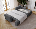 Designer Ecksofa Fresh in Samt mit Schlaffunktion und Stauraum