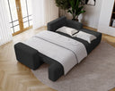 Designer Ecksofa Fresh in Samt mit Schlaffunktion und Stauraum