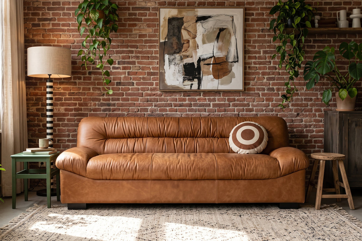 Designer Sofa Talaro - Aus Wachsleder