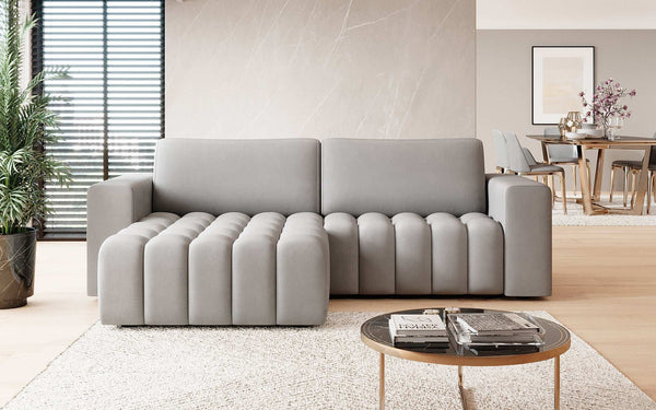 Designer Ecksofa Tirina mit Schlaffunktion