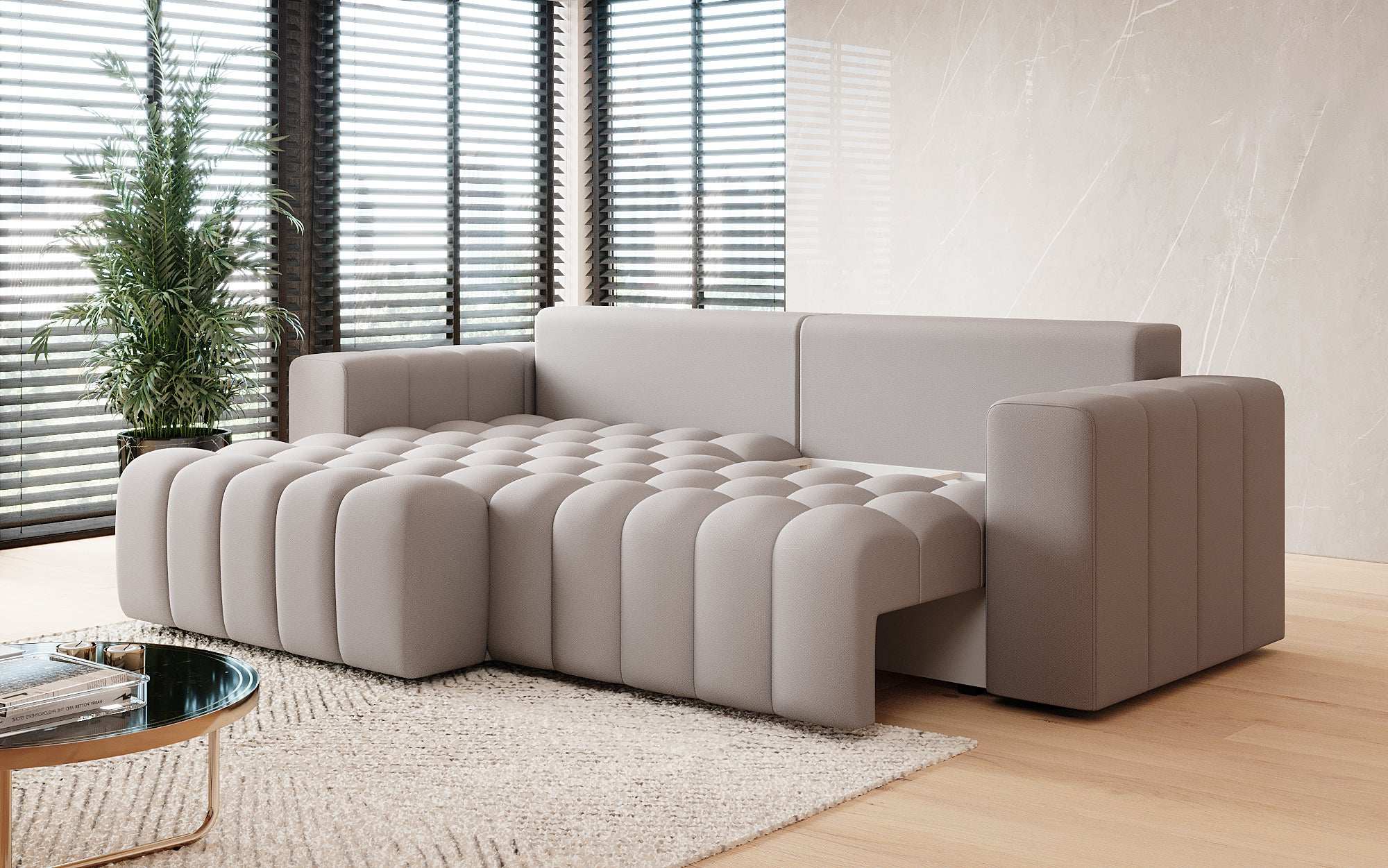 Designer Sofa Tirina mit Schlaffunktion