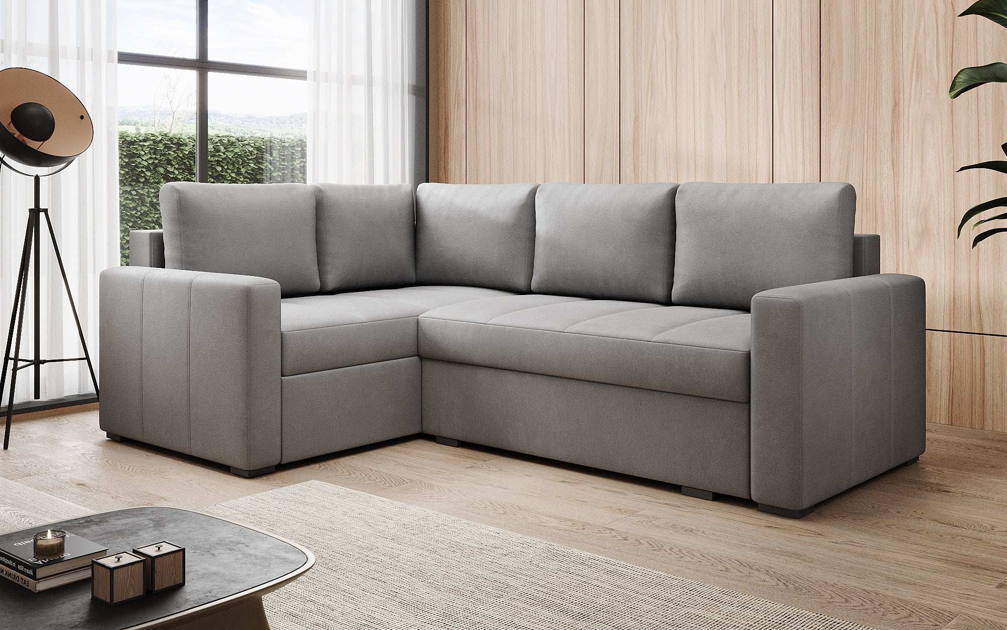 Designer Sofa Cortino mit Schlaffunktion und Stauraum