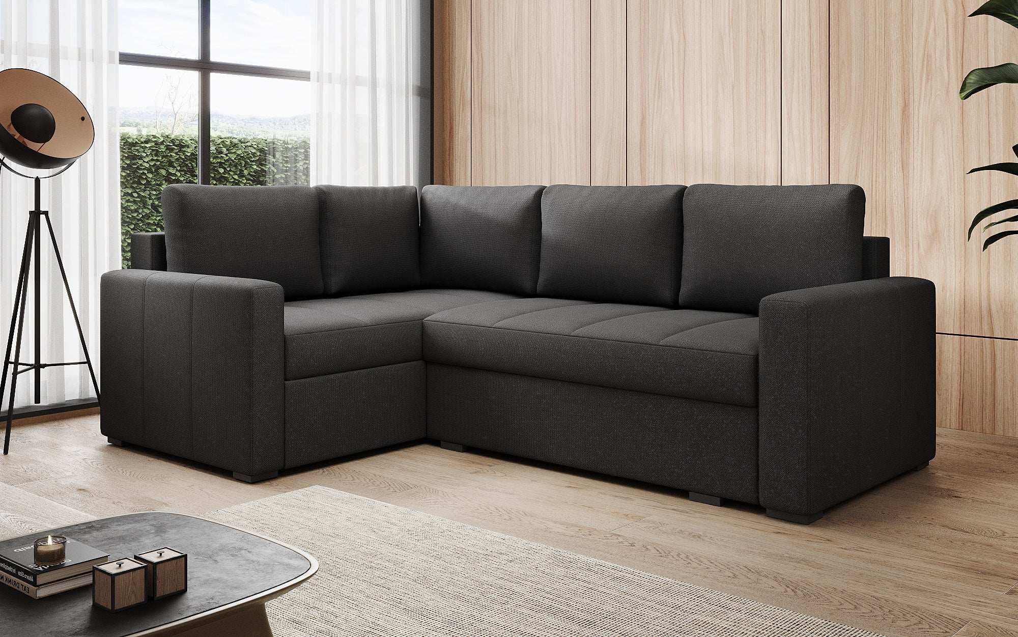 Designer Sofa Cortino mit Schlaffunktion und Stauraum