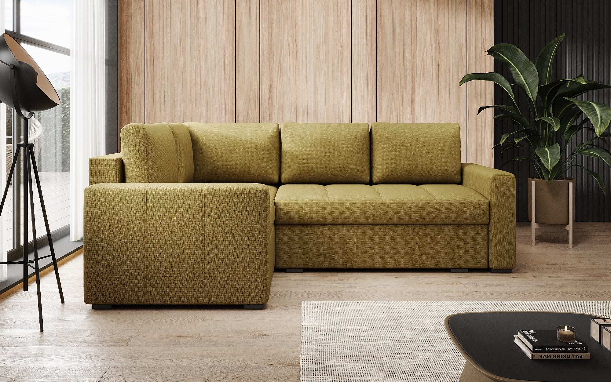 Designer Sofa Cortino mit Schlaffunktion und Stauraum