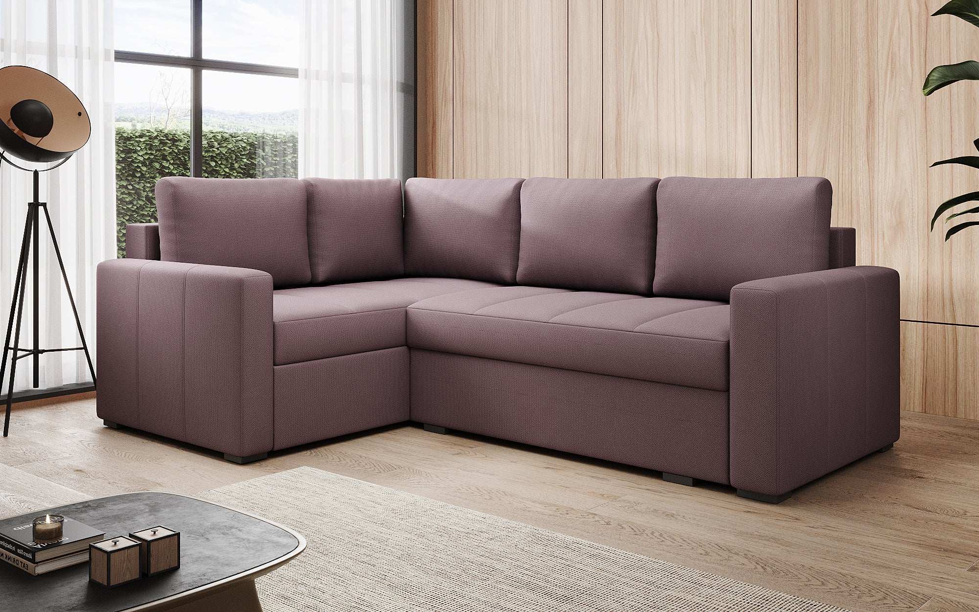 Designer Sofa Cortino mit Schlaffunktion und Stauraum