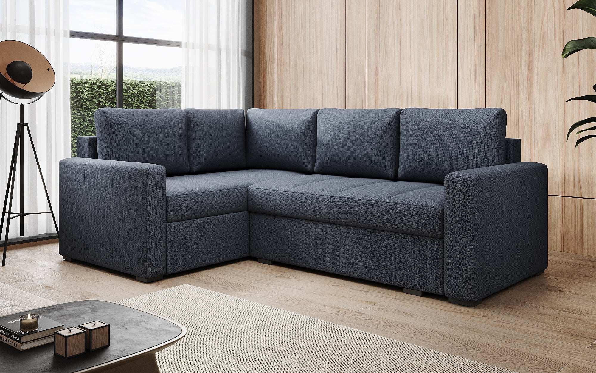 Designer Sofa Cortino mit Schlaffunktion und Stauraum