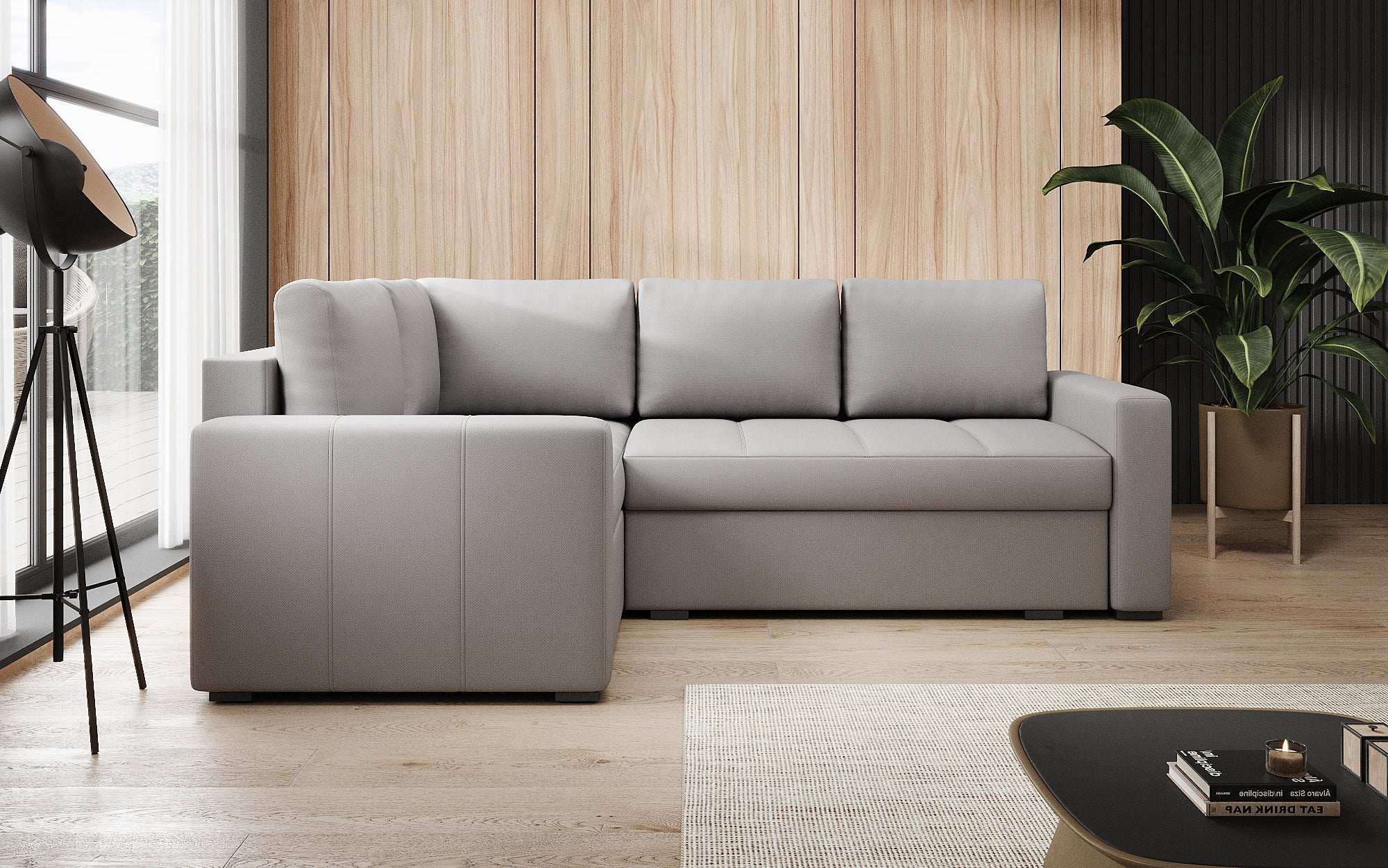 Designer Sofa Cortino mit Schlaffunktion und Stauraum