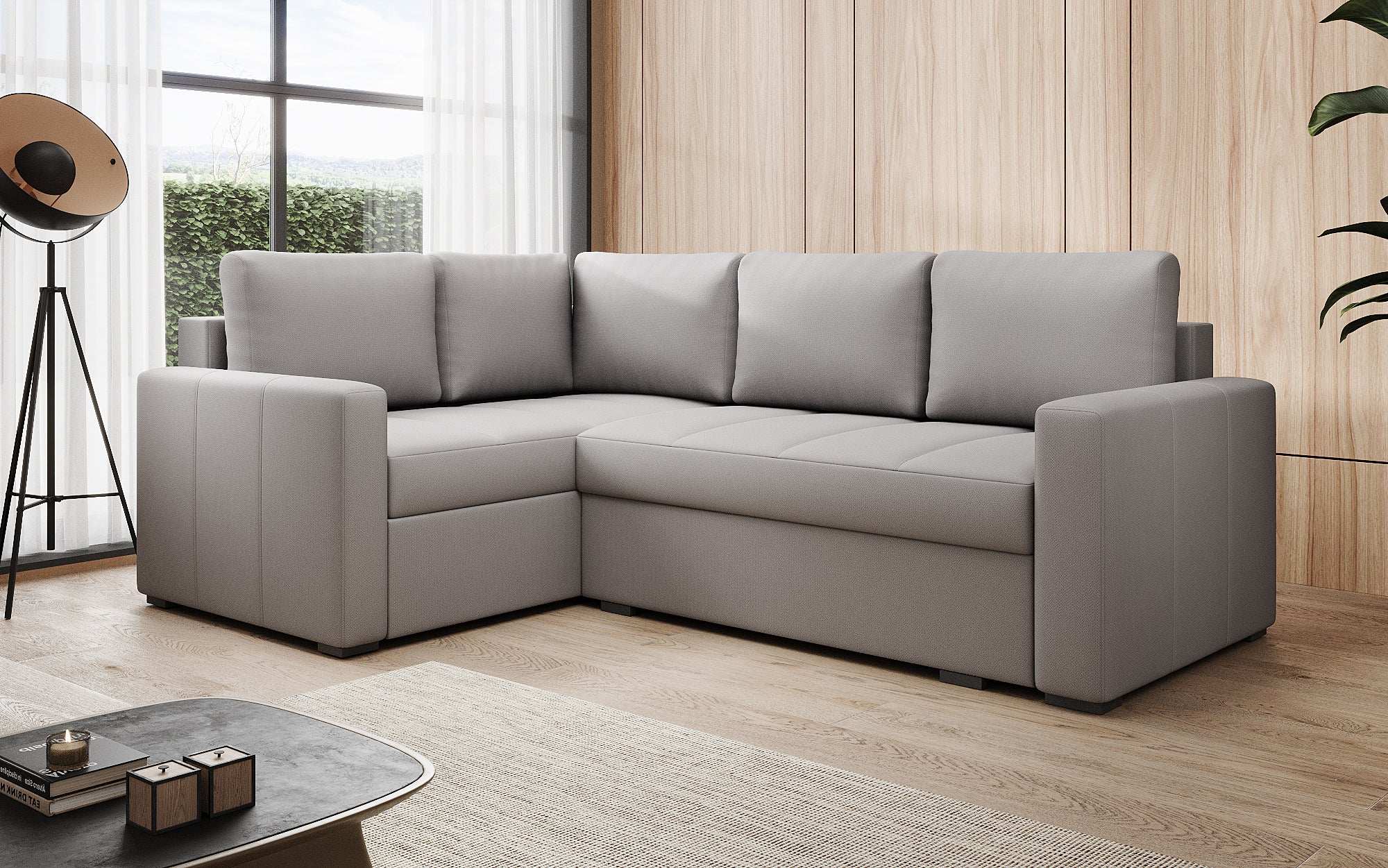 Designer Sofa Cortino mit Schlaffunktion und Stauraum