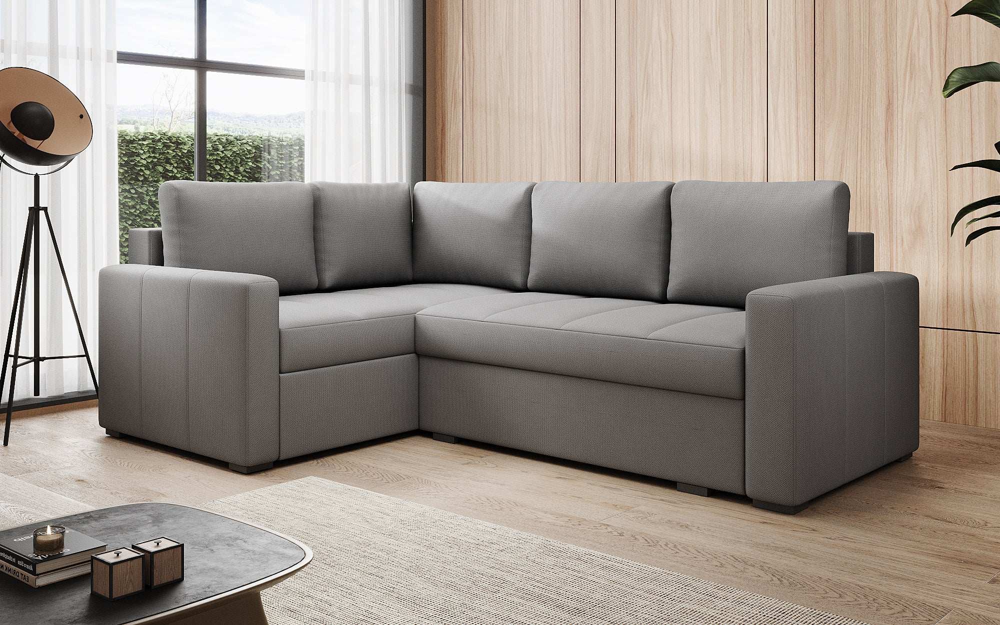 Designer Sofa Cortino mit Schlaffunktion und Stauraum