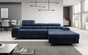 Designer Ecksofa Melinda mit Schlaf- und Klappfunktion