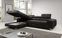 Designer Ecksofa Melinda mit Schlaf- und Klappfunktion