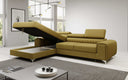 Designer Ecksofa Melinda mit Schlaf- und Klappfunktion