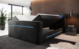 Boxspringbett Pluto mit TV Lift, RGB und Stauraum - Luxusbetten24
