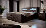 Boxspringbett Sonno mit RGB, USB und Stauraum - Luxusbetten24