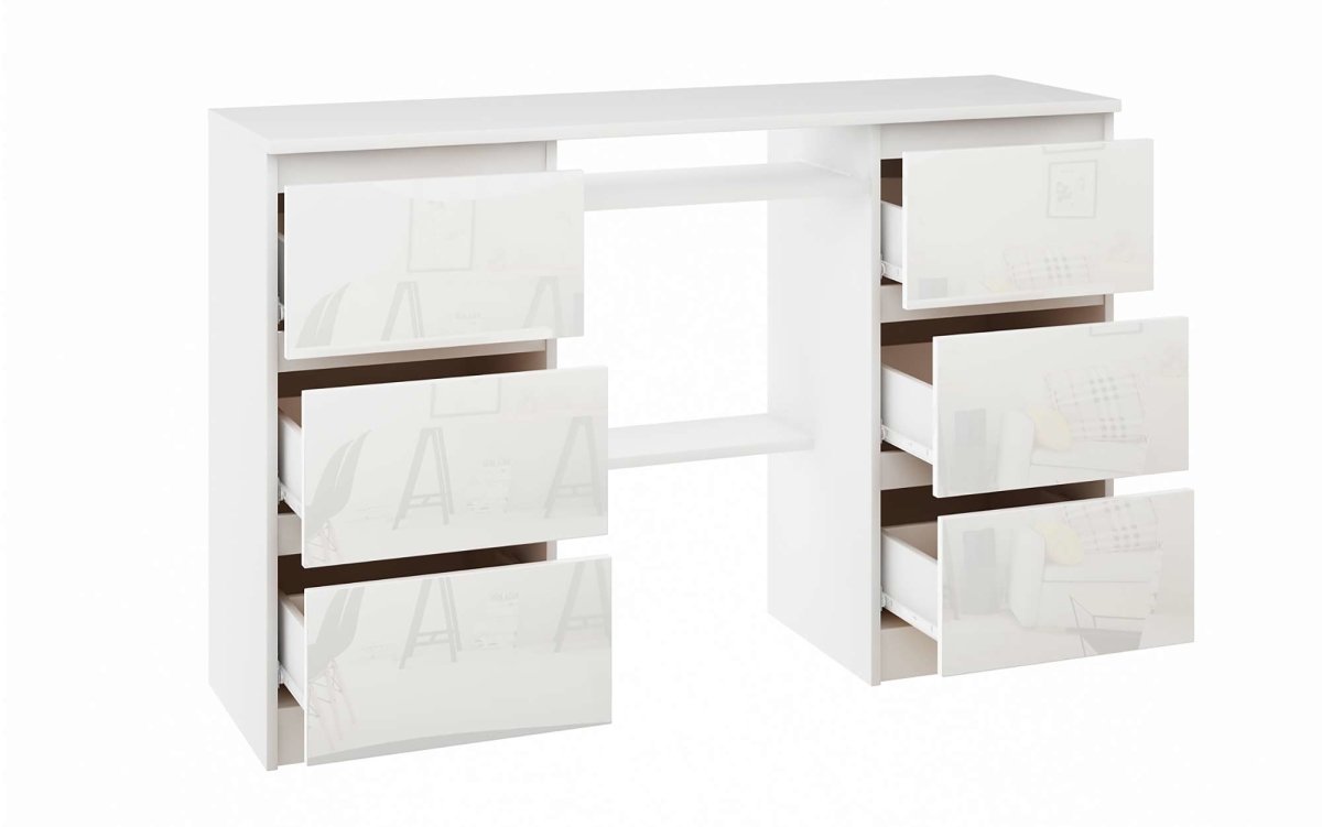 Designer Schreibtisch Lavoro mit Stauraum - Luxusbetten24
