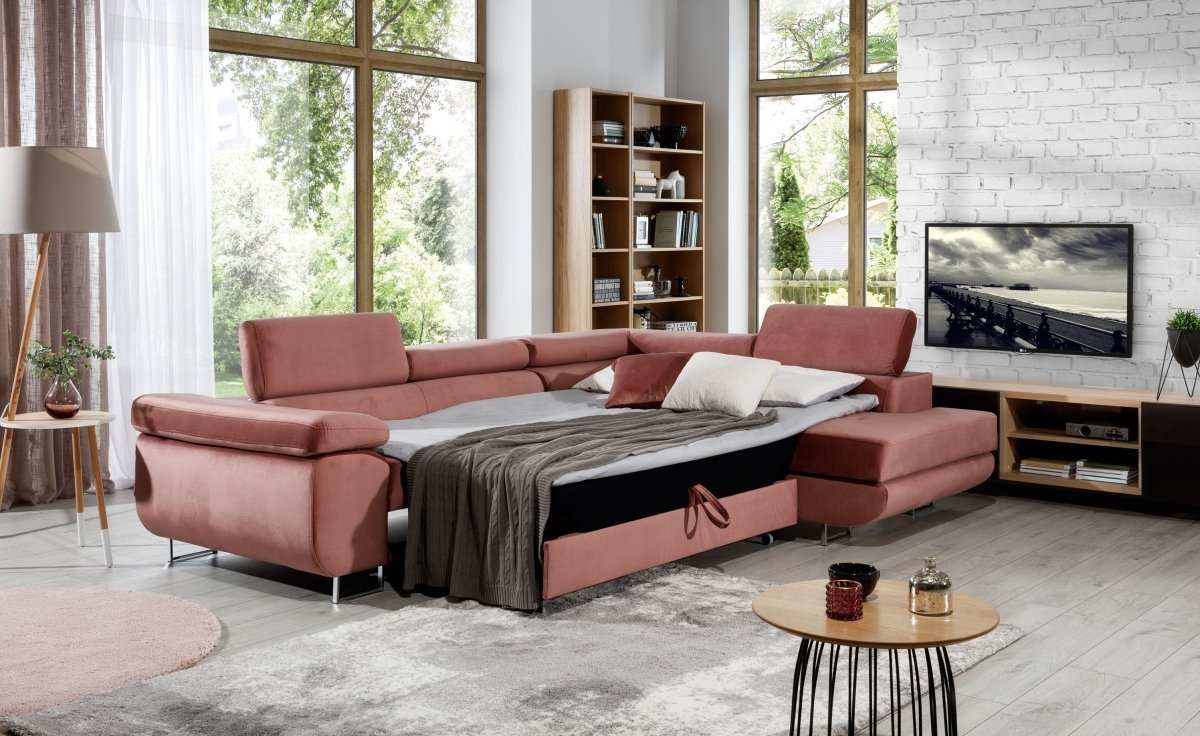 Designer Sofa Anila mit Schlaf- und Klappfunktion - Luxusbetten24