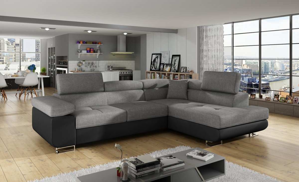 Designer Sofa Anton mit Schlaf- und Klappfunktion - Luxusbetten24