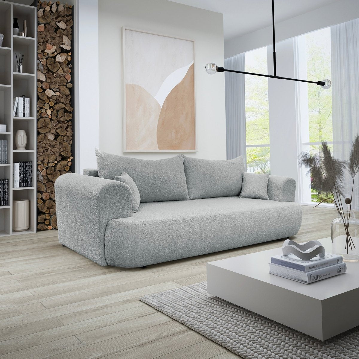 Designer Sofa Baron mit Schlaffunktion und Stauraum - Luxusbetten24