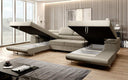 Designer Sofa Calvera U mit mit Schlaf- und Klappfunktion - Luxusbetten24