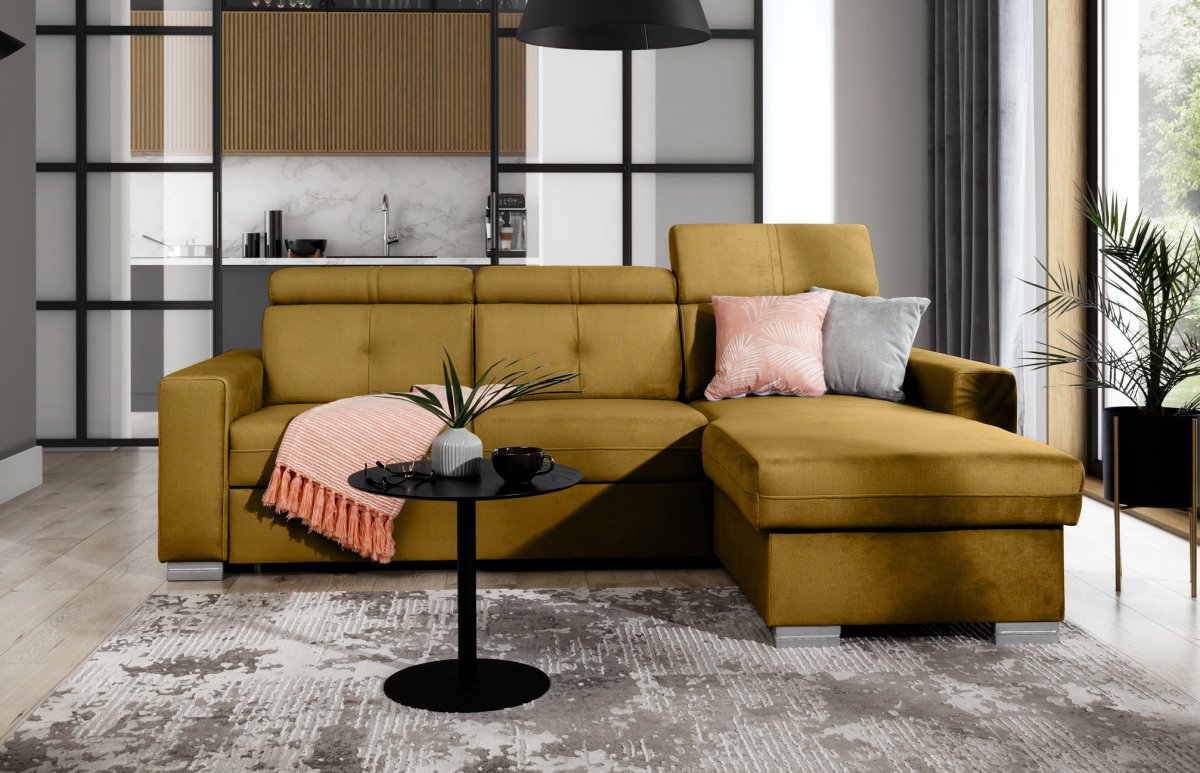 Designer Sofa Ferila mit Schlaf- und Klappfunktion - Luxusbetten24