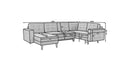 Designer Sofa Fjord U mit Schlaffunktion und Stauraum - Luxusbetten24